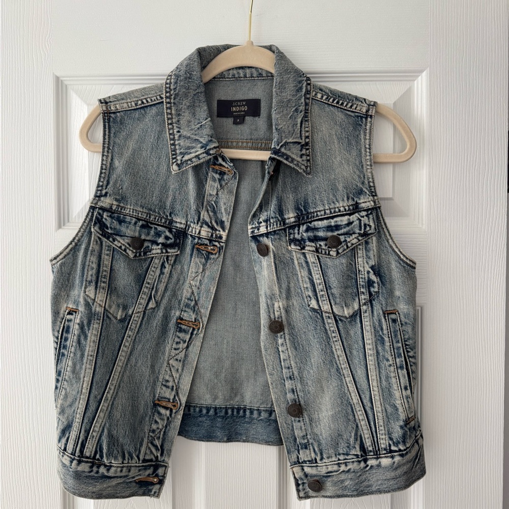 NWOT J. Crew Denim Vest